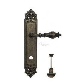 Дверная ручка Venezia GIFESTION WC на планке PL96 античная бронза Дверная ручка Venezia GIFESTION WC на планке PL96 античная бронза