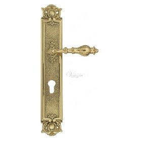 Дверная ручка Venezia GIFESTION CYL на планке PL97 полированная латунь Дверная ручка Venezia GIFESTION CYL на планке PL97 полированная латунь