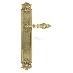 Дверная ручка Venezia GIFESTION на планке PL97 полированная латунь