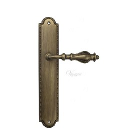 Дверная ручка Venezia GIFESTION на планке PL98 матовая бронза