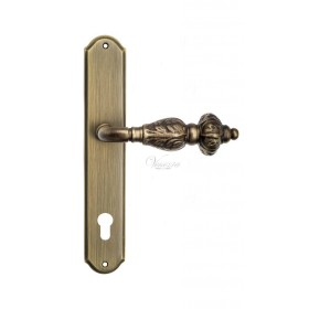 Дверная ручка Venezia LUCRECIA CYL на планке PL02 матовая бронза Дверная ручка Venezia LUCRECIA CYL на планке PL02 матовая бронза