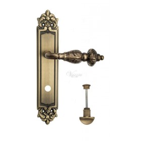 Дверная ручка Venezia LUCRECIA WC на планке PL96 матовая бронза Дверная ручка Venezia LUCRECIA WC на планке PL96 матовая бронза