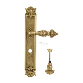 Дверная ручка Venezia LUCRECIA WC-4 на планке PL97 полированная латунь Дверная ручка Venezia LUCRECIA WC-4 на планке PL97 полированная латунь