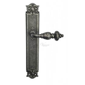 Дверная ручка Venezia LUCRECIA на планке PL97 античное серебро Дверная ручка Venezia LUCRECIA на планке PL97 античное серебро