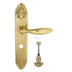 Дверная ручка Venezia MAGGIORE WC-4 на планке PL90 полированная латунь Дверная ручка Venezia MAGGIORE WC-4 на планке PL90 полированная латунь