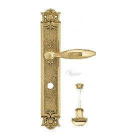 Дверная ручка Venezia MAGGIORE WC на планке PL97 полированная латунь Дверная ручка Venezia MAGGIORE WC на планке PL97 полированная латунь