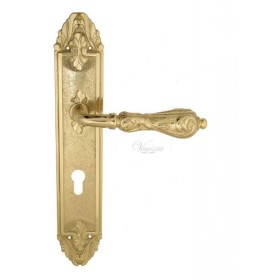 Дверная ручка Venezia MONTE CRISTO CYL на планке PL90 полированная латунь Дверная ручка Venezia MONTE CRISTO CYL на планке PL90 полированная латунь
