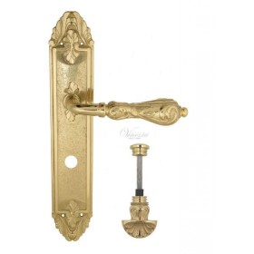 Дверная ручка Venezia MONTE CRISTO WC-4 на планке PL90 полированная латунь Дверная ручка Venezia MONTE CRISTO WC-4 на планке PL90 полированная латунь