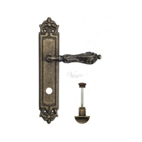 Дверная ручка Venezia MONTE CRISTO WC на планке PL96 античная бронза Дверная ручка Venezia MONTE CRISTO WC на планке PL96 античная бронза