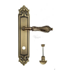 Дверная ручка Venezia MONTE CRISTO WC на планке PL96 матовая бронза Дверная ручка Venezia MONTE CRISTO WC на планке PL96 матовая бронза