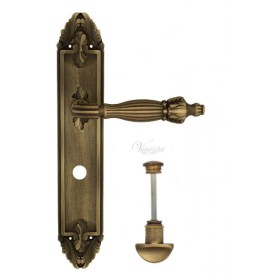 Дверная ручка Venezia OLIMPIO WC на планке PL90 матовая бронза Дверная ручка Venezia OLIMPIO WC на планке PL90 матовая бронза