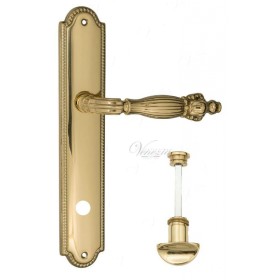 Дверная ручка Venezia OLIMPIO WC на планке PL98 полированная латунь Дверная ручка Venezia OLIMPIO WC на планке PL98 полированная латунь