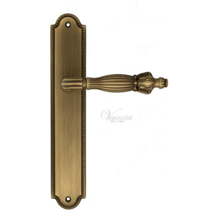 Дверная ручка Venezia OLIMPIO на планке PL98 матовая бронза