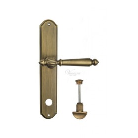 Дверная ручка Venezia PELLESTRINA WC на планке PL02 матовая бронза Дверная ручка Venezia PELLESTRINA WC на планке PL02 матовая бронза