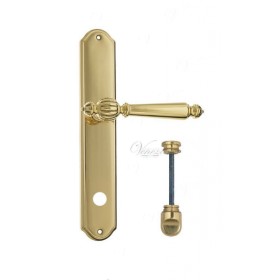 Дверная ручка Venezia PELLESTRINA WC на планке PL02 полированная латунь Дверная ручка Venezia PELLESTRINA WC на планке PL02 полированная латунь