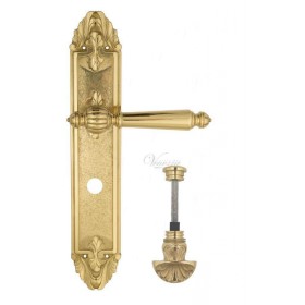 Дверная ручка Venezia PELLESTRINA WC-4 на планке PL90 полированная латунь Дверная ручка Venezia PELLESTRINA WC-4 на планке PL90 полированная латунь