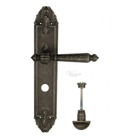 Дверная ручка Venezia PELLESTRINA WC на планке PL90 античное серебро Дверная ручка Venezia PELLESTRINA WC на планке PL90 античное серебро