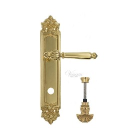 Дверная ручка Venezia PELLESTRINA WC-4 на планке PL96 полированная латунь Дверная ручка Venezia PELLESTRINA WC-4 на планке PL96 полированная латунь