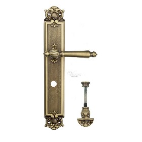 Дверная ручка Venezia PELLESTRINA WC-4 на планке PL97 матовая бронза Дверная ручка Venezia PELLESTRINA WC-4 на планке PL97 матовая бронза