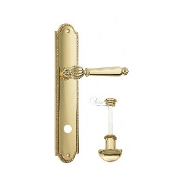 Дверная ручка Venezia PELLESTRINA WC на планке PL98 полированная латунь Дверная ручка Venezia PELLESTRINA WC на планке PL98 полированная латунь