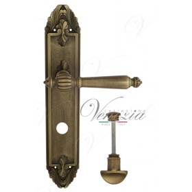 Дверная ручка Venezia PELLESTRINA WC на планке PL90 матовая бронза Дверная ручка Venezia PELLESTRINA WC на планке PL90 матовая бронза