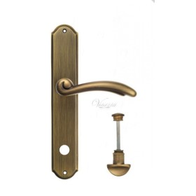 Дверная ручка Venezia VERSALE WC на планке PL02 матовая бронза Дверная ручка Venezia VERSALE WC на планке PL02 матовая бронза