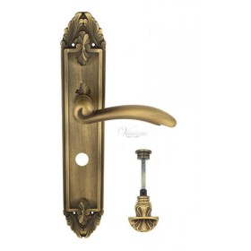 Дверная ручка Venezia VERSALE WC-4 на планке PL90 матовая бронза Дверная ручка Venezia VERSALE WC-4 на планке PL90 матовая бронза