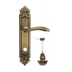 Дверная ручка Venezia VERSALE WC-4 на планке PL96 матовая бронза Дверная ручка Venezia VERSALE WC-4 на планке PL96 матовая бронза
