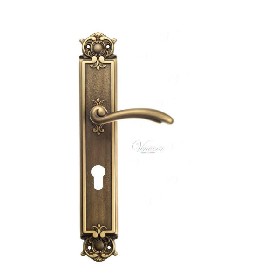 Дверная ручка Venezia VERSALE CYL на планке PL97 матовая бронза Дверная ручка Venezia VERSALE CYL на планке PL97 матовая бронза