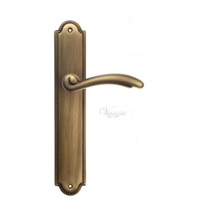 Дверная ручка Venezia VERSALE на планке PL98 матовая бронза