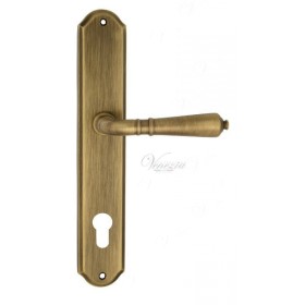 Дверная ручка Venezia VIGNOLE CYL на планке PL02 матовая бронза Дверная ручка Venezia VIGNOLE CYL на планке PL02 матовая бронза