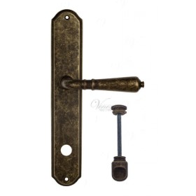 Дверная ручка Venezia VIGNOLE WC на планке PL02 античная бронза Дверная ручка Venezia VIGNOLE WC на планке PL02 античная бронза