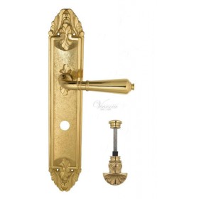 Дверная ручка Venezia VIGNOLE WC-4 на планке PL90 полированная латунь Дверная ручка Venezia VIGNOLE WC-4 на планке PL90 полированная латунь