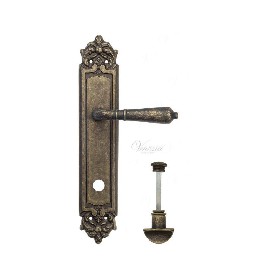 Дверная ручка Venezia VIGNOLE WC на планке PL96 античная бронза Дверная ручка Venezia VIGNOLE WC на планке PL96 античная бронза
