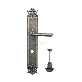 Дверная ручка Venezia VIGNOLE WC на планке PL97 античное серебро Дверная ручка Venezia VIGNOLE WC на планке PL97 античное серебро