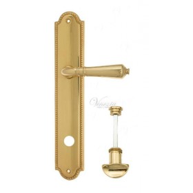 Дверная ручка Venezia VIGNOLE WC на планке PL98 полированная латунь Дверная ручка Venezia VIGNOLE WC на планке PL98 полированная латунь