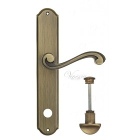 Дверная ручка Venezia VIVALDI WC на планке PL02 матовая бронза Дверная ручка Venezia VIVALDI WC на планке PL02 матовая бронза