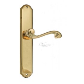 Дверная ручка Venezia VIVALDI на планке PL02 полированная латунь Дверная ручка Venezia VIVALDI на планке PL02 полированная латунь