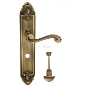 Дверная ручка Venezia VIVALDI WC на планке PL90 матовая бронза Дверная ручка Venezia VIVALDI WC на планке PL90 матовая бронза