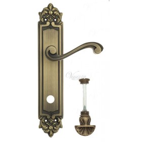 Дверная ручка Venezia VIVALDI WC-4 на планке PL96 матовая бронза Дверная ручка Venezia VIVALDI WC-4 на планке PL96 матовая бронза