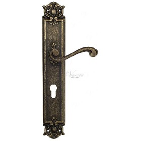 Дверная ручка Venezia VIVALDI CYL на планке PL97 античная бронза Дверная ручка Venezia VIVALDI CYL на планке PL97 античная бронза