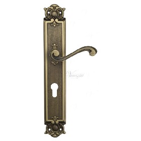 Дверная ручка Venezia VIVALDI CYL на планке PL97 матовая бронза Дверная ручка Venezia VIVALDI CYL на планке PL97 матовая бронза