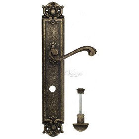 Дверная ручка Venezia VIVALDI WC на планке PL97 античная бронза Дверная ручка Venezia VIVALDI WC на планке PL97 античная бронза