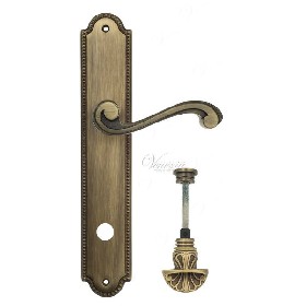 Дверная ручка Venezia VIVALDI WC-4 на планке PL98 матовая бронза Дверная ручка Venezia VIVALDI WC-4 на планке PL98 матовая бронза