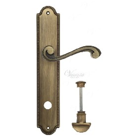 Дверная ручка Venezia VIVALDI WC на планке PL98 матовая бронза Дверная ручка Venezia VIVALDI WC на планке PL98 матовая бронза