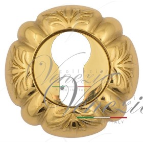 Накладка Дверная Под Цилиндр Venezia Cyl-1 D5 Натуральноее Серебро + Черный