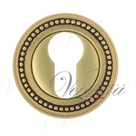 Накладка Дверная Под Цилиндр Venezia Cyl-1 D3 Французское Золото + Коричневый