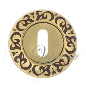 Накладка Дверная Под Ключ Буратино Venezia Key-1 D4 Французское Золото + Коричневый