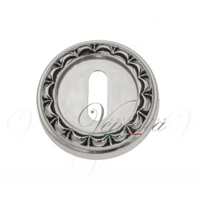 Накладка Дверная Под Ключ Буратино Venezia Key-1 D2 Натуральное Серебро + Черный Накладка Дверная Под Ключ Буратино Venezia Key-1 D2 Натуральное Серебро + Черный