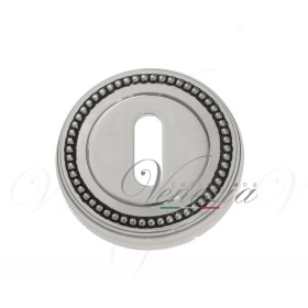 Накладка Дверная Под Ключ Буратино Venezia Key-1 D3 Натуральное Серебро + Черный Накладка Дверная Под Ключ Буратино Venezia Key-1 D3 Натуральное Серебро + Черный